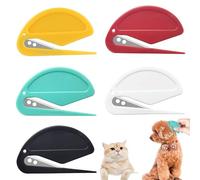 5 Pack Pet Dematting Comb, Dog & Cat Knot Remover Brush, Professional Grooming Tool for Matted Fur, Effective Deshedding Comb, Essential Pet Supplies