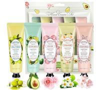 5 Pack Plant Fragrance Hand Cream Gift Set for Very Dry Hands - Non-Greasy Moisturizer, Birthday, Mother's Day, or Christmas - Ideal for Women and Men