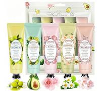 5 Pack Plant Fragrance Hand Cream Gift Set for Very Dry Hands - Non-Greasy Moisturizer - Thoughtful Gift for Her, Birthday, Mother's Day, or Christmas - Ideal for Women and Men