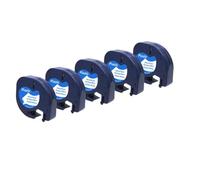 5 Pack Plastic White Label Maker Tape Refills Compatible with 91201 91331 91221 59422 Label Tape 12mm Works with LT-100H LT-100T Plus