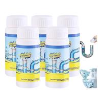 5 Pack Powerful Sink and Drain Cleaner, Wild sink and Drain Cleaner, Sink and drains cleaners Powder, Heavy Duty Pipe Dredge Agent, Powerful drains cleaners, For Toilet Kitchen Bathroom Shower