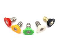 5 Pack, Pressure Washer Spray Nozzle Tips, 1/4 Inch, 2.5 GPM