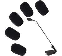 5-Pack Professional Foam Windshield for CVG18-B/C - Studio-Grade Microphone Filter for Gooseneck Condenser Mics, Black Sponge Noise Reduction Covers