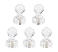 5 Pack Push Pin Magnets, Fridge with 8 Assorted Colors, Multi-Use Small Round Set for Fridge, Whiteboard Pin Colorful Pins Refrigerator Whiteboard