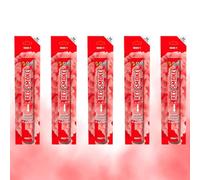 5-Pack Red Smoke Flares - 90 Seconds Handheld Wire Pull by Cube | F1-Rated for Sports Celebrations, Outdoor Events, Photography & Gender Reveals
