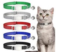 5 Pack Reflective-Breakaway Cat Collars with Bells,Adjustable Small Cat Collar,Ideal for Girl Cats Male Cats Kittens Puppies,Pet Supplies Stuff Accessories 7.9" - 13" (5 Classic Colors)