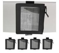 5 Pack Registration & Insurance Card Document Holder for Visor, Carrying Case for High Road Registration and Insurance Pocket, Adjustable Visor Bag Drivers License Holder, Fit Most Car, SUV and Truck