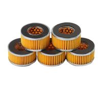 5 Pack Replacement Air Intake Filter Elements for Air Compressors 65x36x38mm, Paper with Galvanized Mesh, Compatible with Various Models