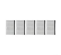 5 Pack Replacement Filters for ATVEL for SmartGyro R80 Base & for Cecotec for Conga 2499 Ultra Home Advanced, High-Efficiency Filter Paper Vacuum Parts Accessories, Easy Install White