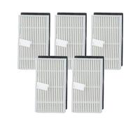 5-Pack Replacement Filters for Blaupunkt Bluebot Precision Plus Robot Vacuum Cleaners, High-Efficiency Filter Paper Accessories for Pet Hair and Dust, Easy Install White Parts
