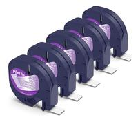 5-Pack Replacement for Dymo LetraTag Label Tape 12mm x 4m