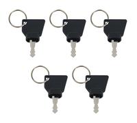 5 Pack Replacement Ignition Key Compatible with JCB Excavators - Heavy Equipment Ignition Keys