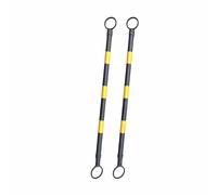 5-Pack Retractable Telescopic Traffic Cone Connecting Pole, Road Safety Barriers for Car Parks & Community Management, Easy to Use