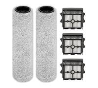 (5 Pack) Roller Brushes & HEPA Filters Floor One S9 Artist Pro Compatible with Tineco Floor One S9 Artist Pro Vacuum Cleaner (without handle), 2 Roller Brushes, 3 HEPA Filters