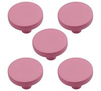 5 Pack Round Cabinet Knobs Pink for Dresser Kitchen Hardware Knobs for Cabinet Drawer Handles Cupboard Drawer Pulls and Knobs Furniture Accessories Decoration