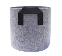 5 Pack Round Fabric Grow Pots for Aeration and Optimal Root Zone Health (5 gallon)