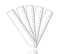 5 Pack Ruler 15cm,Plastic 15cm Rulers,Clear Small Ruler,Rulers for School Learning Tools,Measuring Tool,Suitable for Students,Teachers,Engineers for School,Office,Teaching,Drawing,Measuring.
