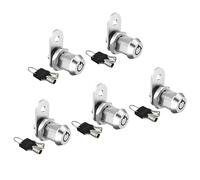5 Pack RV Storage Locks Cam Locks Keyed Alike, 5/8" Cabinet Locks with Key, Secure RV Compartment Door Toolbox Mailbox Lock Replacement Set, Zinc Alloy