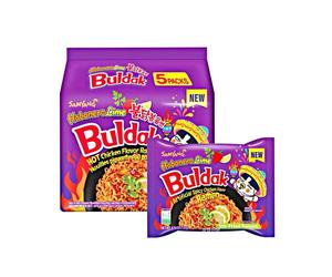 (5 Pack) Samyang Buldak - Habanero Lime Spicy Chicken Ramen Noodles