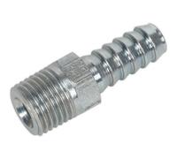 5 Pack Screwed Tailpiece Adaptors - 1/4 Inch Bspt Male Thread For 5/16 Inch Hose