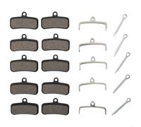 5-Pack Shimano-Specific Brake Pads for D03S D02S For Saint BR-M810 BR-M820 BR-M8020 BR-M8120 BR-M9120 For TK HD E725 M74 Low Wear on Rotors (metal)