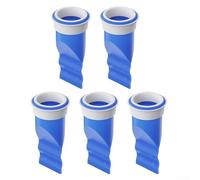 5 Pack Silicone Drain Core Anti-Odor Backflow Preventer- Adjustable Floor Drain Stopper for 40-50mm Pipes- One-Way Valve Block Sewer Gas & Bugs for Bathroom Kitchen