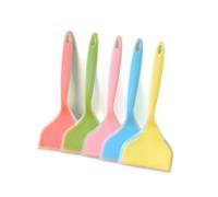 5 Pack Silicone Pancakes Spatulas, Heat Resistant Flexible Cake Pastry Spatulas, Silicone Cream Baking Scraper Non-stick Butter Spatula Pastry Tools - Seamless, Widemouthed