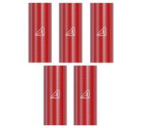 5 Pack Silicone Straight Coupler Hose Red 76mm (3") ID x 250mm Long