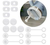 5 Pack Silicone Straw Plugs, Leak-Proof Splash Stoppers for Stanley Cup 2.0 Accessories, Round Spill-Proof Caps for Drinking Straws, Durable and Reusable Cup Seals for Everyday Use