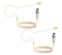 5 Pack Single Earset Headset Microphone Mini XLR 3 Pin TA3F Plug Headworn Over Ear Hanging Condenser Mic for AKG Samson Headset Microphone