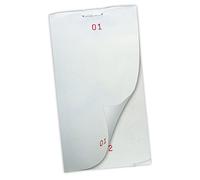5 Pack - Singly Ply Pre-Printed Restaurant Pads - Serially Numbered - 7076-RES
