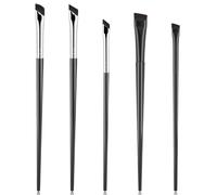 5 Pack Slanted Eyebrow Brush Eyeliner Brushes Angled Makeup Brush Fine Angled Eyebrow Concealer Brushes Ultra Thin Slanted Flat Angle Eye Makeup Brushes for Precision Makeup Application