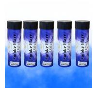 5-Pack Smoke Flares - Wire Pull Ignition - Thick 60 Second Smoke - Ideal for Football, Events, Gender Reveals & Photography (Multiple Colours) (Blue)