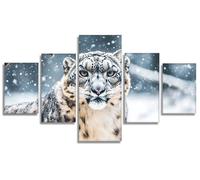 5 Pack Snowflake Diamond Art Cat Diamond Painting Kits for Adults, DIY Full Round Drill Crystal Art Kits for Adults Beginners, Arts and Crafts for Home Room Decor, Gifts for Women 100x50cm, Model829