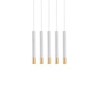 5 Pack Spotlight Led Cylindl Long Tube Pendant Lights Cylinder Pipe Light Aluminum Kitchen Light Pendant Lamp Modern Creativity White d Combination Decoration Hanging Ceiling Lamp