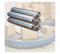 5-Pack Spring Loaded Stainless Steel Conveyor Rollers, 1" Dia x 11.8" L, Feed Table Replacement for Industrial Transfer Systems