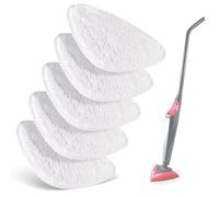 5 Pack Steam Mop Compatible with Vileda Steam Mop Head Replacement,Perfect fit Fine Microfibers Machine Washable Water Washing High-efficiency cleaning