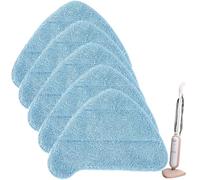 5 Pack Steam Mop Pads for Russell Hobbs RHSM1001-G Floor Steamer | Reusable Microfiber, Washable Floor Cleaning Pads, Hard Floor Steam Cleaner Accessory