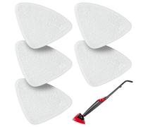 5 Pack Steam Mop Replacement Pads, Mop Head Pads Compatible with Viledas Plus Steam O-Cedar Replacement Covers Cleaner Sockettes Fine Microfibers Machine Washable Water Washing