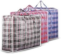 5 PACK Strong Extra large Jumbo Storage Laundry zipped bag Reusable 100 x 60 x 30cm