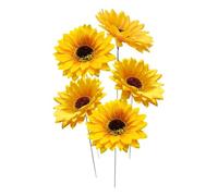 5 Pack Sunflowers Garden Decoration Yard Decor Lawn Stakes Suitable for Indoor Outdoor Lawn Patio Porch Flower Bed Canal Decoration