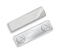 5 Pack - Super Strong Magnetic ID Badge Holder - Name Tag Backing with Sticker Adhesive - Heavy Duty Magnetic Backs for Name Badges - Easy Attachment to Clothes, Uniforms by Specialist ID