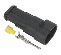 5 PACK Superseal 2-Way Male Connector - Housing Terminals & Seals - Waterproof