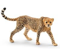 5 Pack - Tan Female Cheetah Toy Animal Figure, Ages 3 & Up - 14746