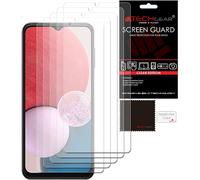 [5 Pack] TECHGEAR Screen Protectors Compatible with Samsung Galaxy A13, CLEAR LCD Screen Protectors Cover Guards