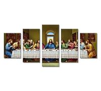 5 Pack The Last Supper Diamond Painting Kits for Adults , 5D Diamond Art Kits Adults, DIY Full Drill Man Painting by Numbers Gem Arts and Crafts Pictures for Home Decor Gifts 50x30in/125x75cm C-8302