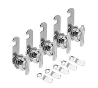 5-Pack Thumb Operated Offset Cam Lock RV Compartment Twist Cam Lock Non-Locking Replacement Locks for RV Storage Door, Cabinet, Drawers - 5/8", Hook