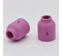 5 Pack TIG Gas Lens Alumina Nozzle Ceramic Cups for SR WP-9/20/25, Compatible with 45V 13N 17GL 10N Chucks, Miller Weldcraft Everlast(53N59)