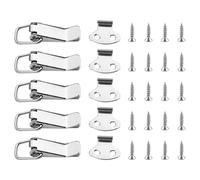 5 Pack Toggle Latch 56mm Lever Clasp Catch Clamp Clip Stainless Steel Tension Clasp Spring Toggle Latch with Screws for Toolbox Cabinet Drawer Chest Case Rust Resistant Easy Installation