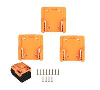 5 Pack Tool Hanger Bracket For Ridgid For Aeg 18v Batteries, Space Saving Wall Mount Rack To Keep Workshop Organized And Safe(3PC)
